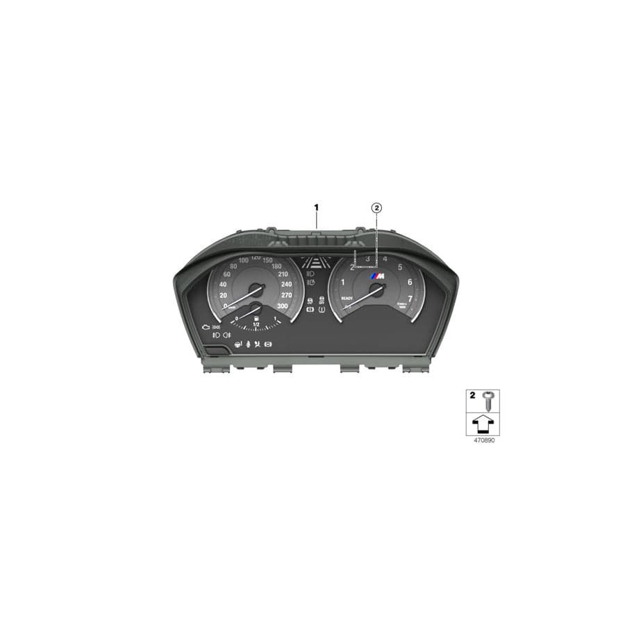 Genuine BMW 62108097799 F87 Instrument Cluster MPH (Inc. M2 Competition)