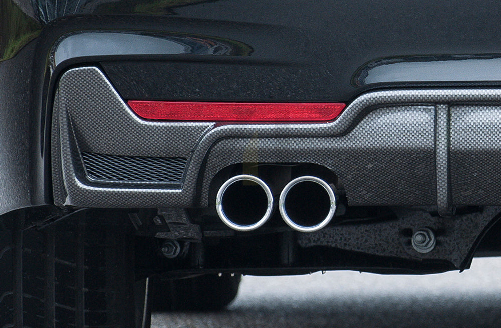 Rieger 00099265 BMW 4 Series F32 F33 F36 Rear Diffuser 6 | ML Performance UK Car Parts