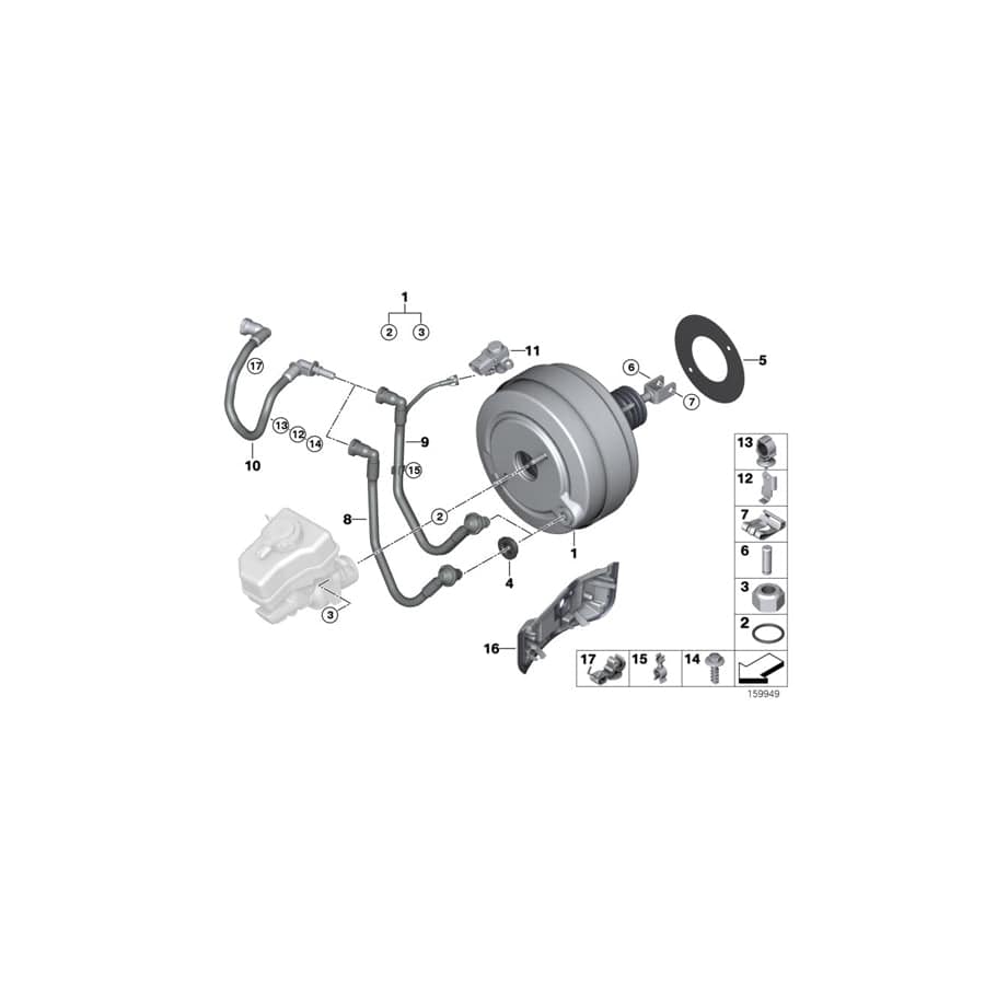 Genuine BMW 11667786494 G20 G21 G01 Hose Clamp (Inc. M340iX, 320dX & 320i)