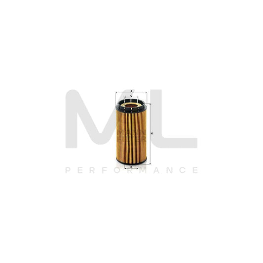 MANN-FILTER HU 718/2 x Oil Filter for ALFA ROMEO 155 (167) with seal, Filter Insert