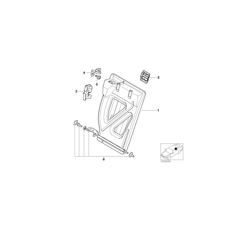 Genuine BMW 52208267042 E46 Fastening Set (Inc. 316i, 330xd & 318i)