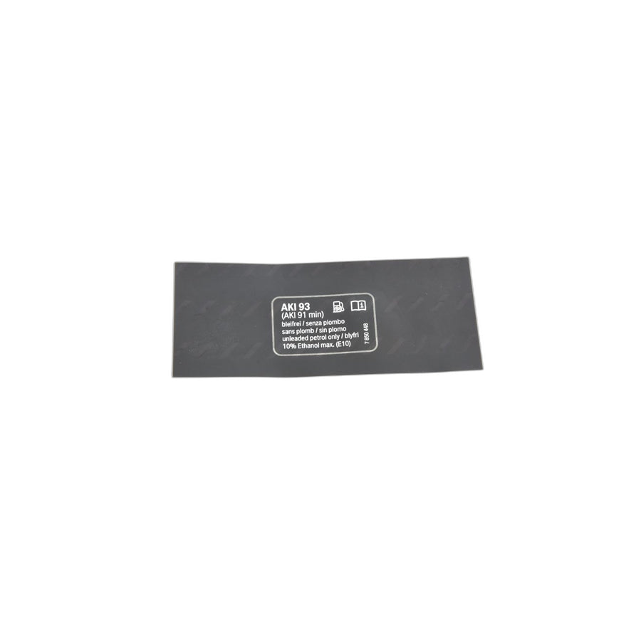 Genuine BMW 71227850448 F87 F82 Label "PremiuFuel Unleaded" US (Inc. M4 CS, Alpina B6 & Alpina B7)