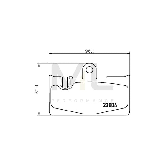Hella 8DB 355 011-661 Brake Pad Set For Lexus Ls Iii (Xf30) Prepared For Wear Indicator | ML Performance Car Parts