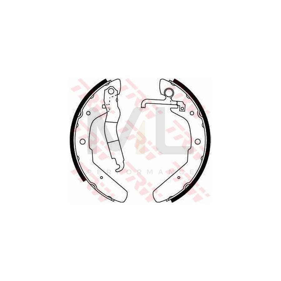 TRW GS8180 Brake Shoe Set for SUZUKI LJ 80