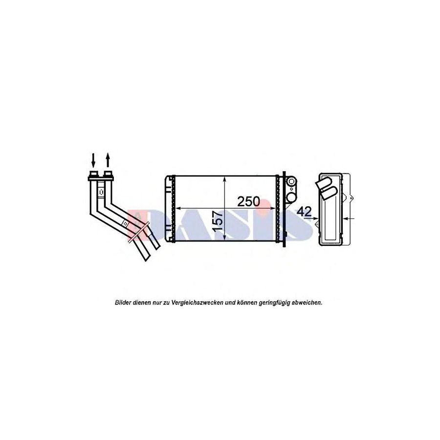 AKS Dasis 189004N Heater Matrix