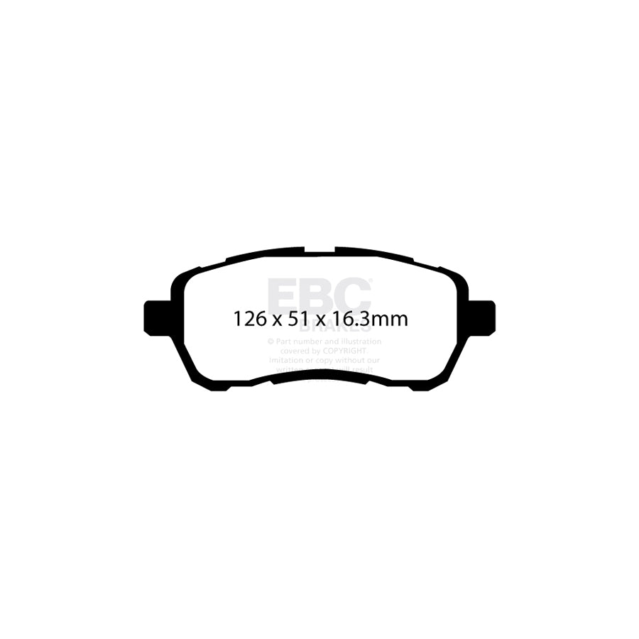 EBC PDKF1124 Mazda 2 Ultimax Front Brake Pad & Plain Disc Kit 2 | ML Performance UK Car Parts