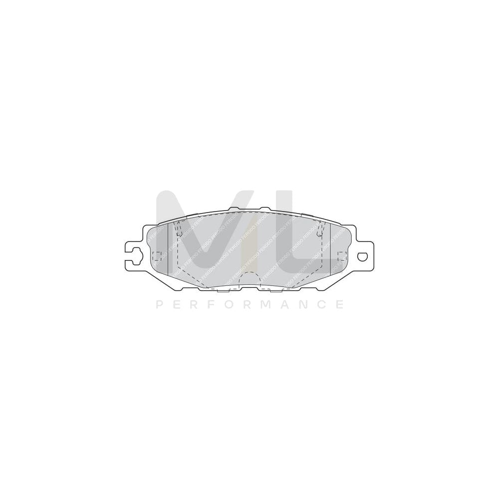 Ferodo Premier FDB1684 Brake Pad Set Not Prepared for Wear Indicator, Without Accessories