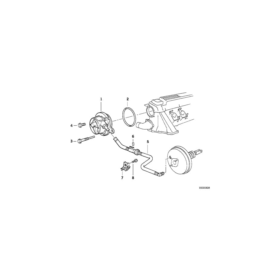 Genuine BMW 11612243626 E36 E34 Hose Clamp (Inc. 325td, 325tds & 525tds)