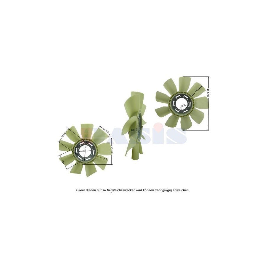 AKS Dasis 448031N Fan Wheel, Engine Cooling