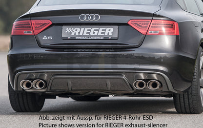 Rieger 00099221 Audi B8 B81 A5 Rear Diffuser 1 | ML Performance UK Car Parts