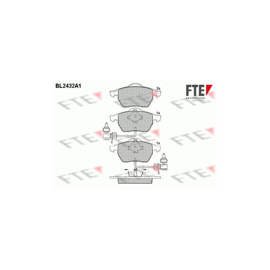 FTE Bl2432A1 Brake Pad Set