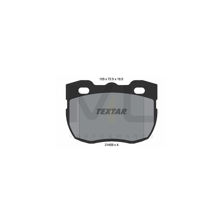 TEXTAR 2145901 Brake pad set not prepared for wear indicator