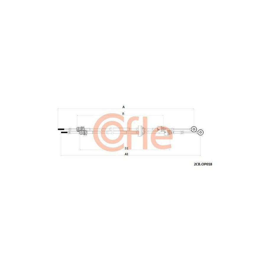Cofle 92.2Cb.Op018 Cable, Manual Transmission for Opel Astra