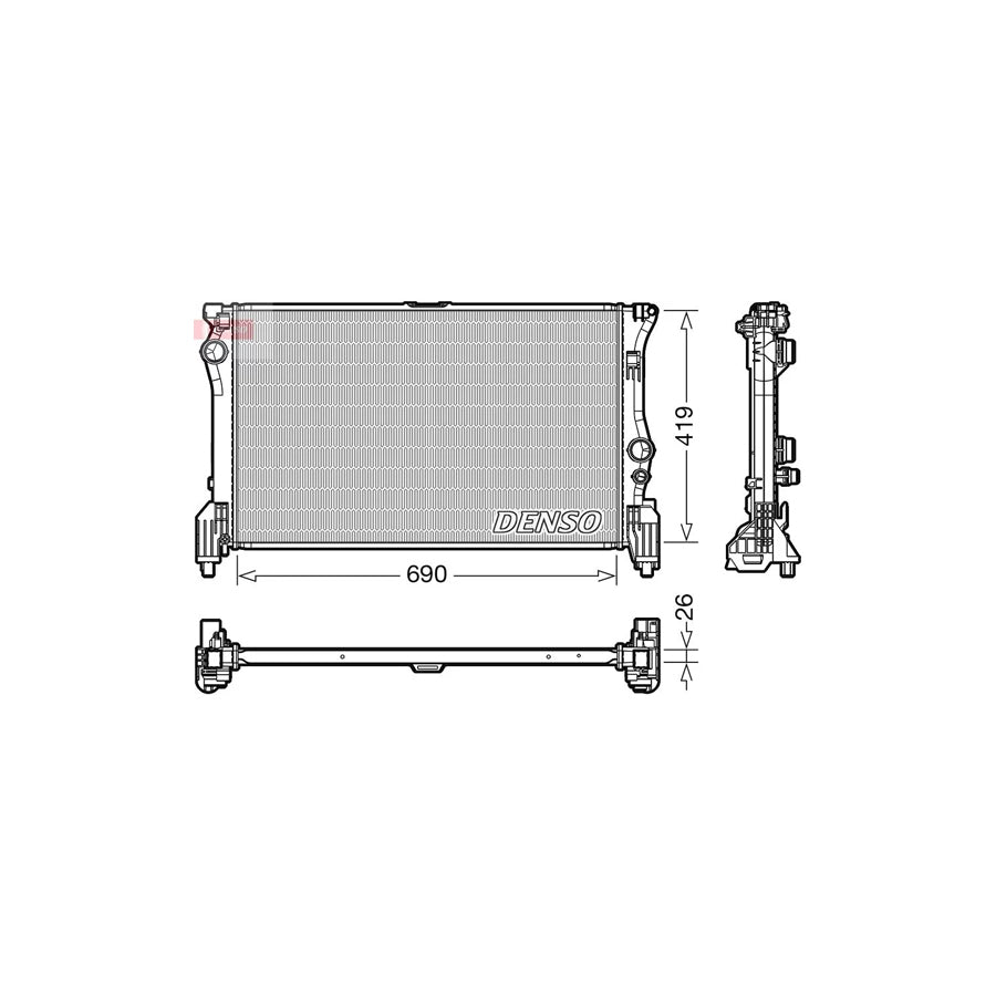 DENSO DRM17112 Engine Radiator