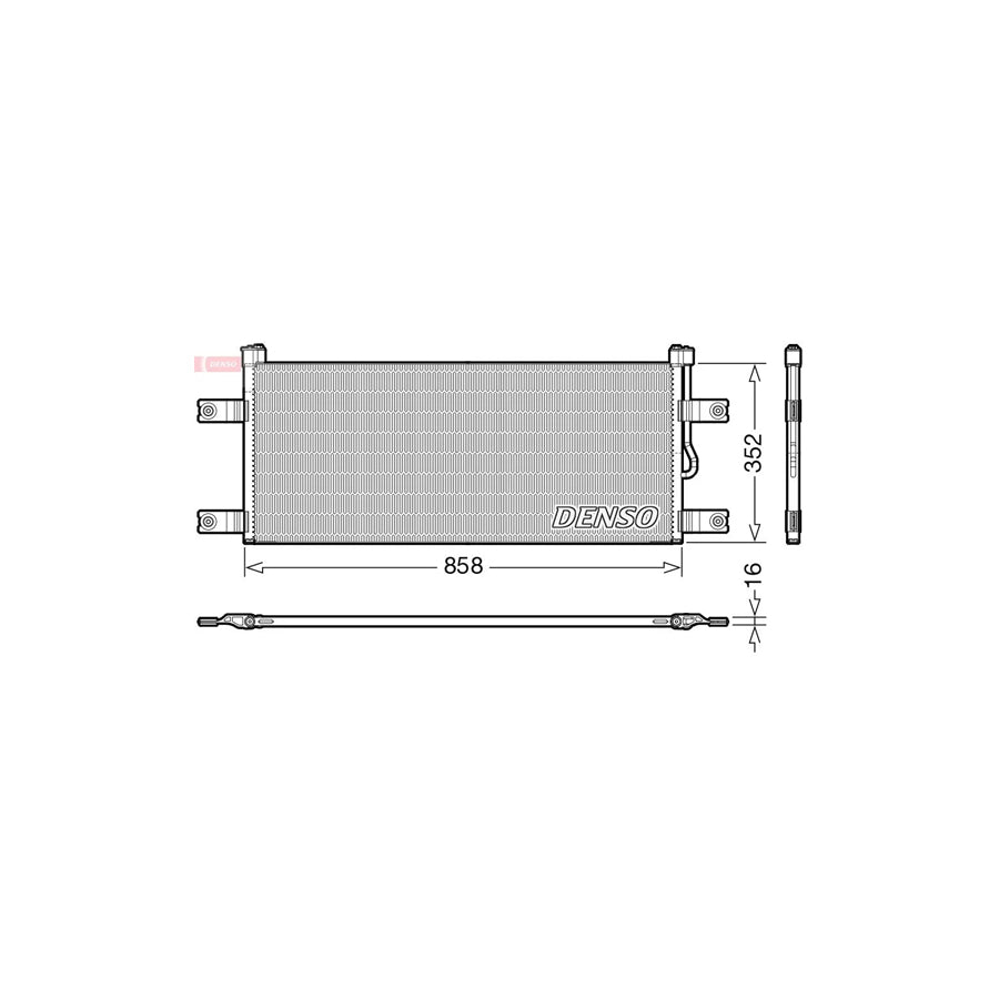 DENSO DCN99069 Air Conditioning Condenser