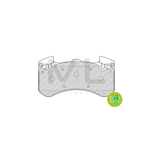 Ferodo Premier Eco Friction FDB4468 Brake Pad Set Prepared for Wear Indicator, Without Accessories