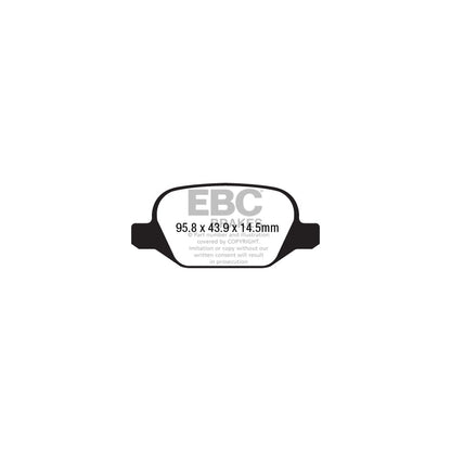 EBC DPX2202 Fiat Panda Ultimax Rear Brake Pads - TRW Caliper 2 | ML Performance UK Car Parts