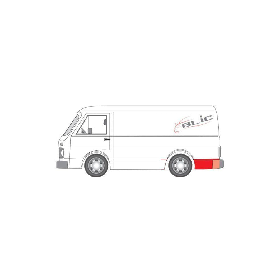 Blic 6504-03-9560601P Wing Fender for VW Lt