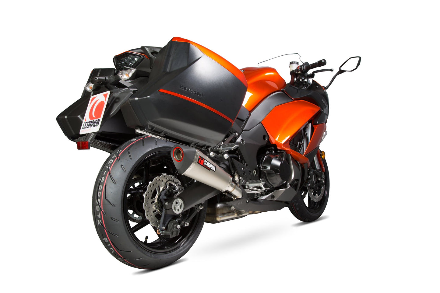 Scorpion RKA109TEO Kawasaki Z1000 SX Serket Taper Slip-On (Pair) - Titanium Sleeve | ML Performance UK UK