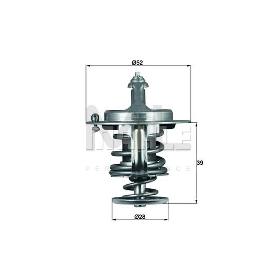 MAHLE ORIGINAL TX 90 87D Engine thermostat Opening Temperature: 87��C, with seal | ML Performance Car Parts