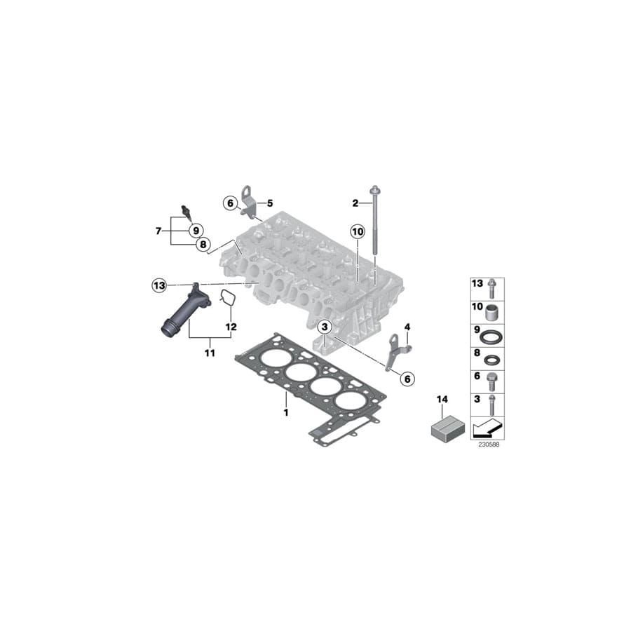 Genuine BMW 11127812884 R56 Loop (Inc. Cooper D ALL4 2.0, One D & Cooper SD ALL4)