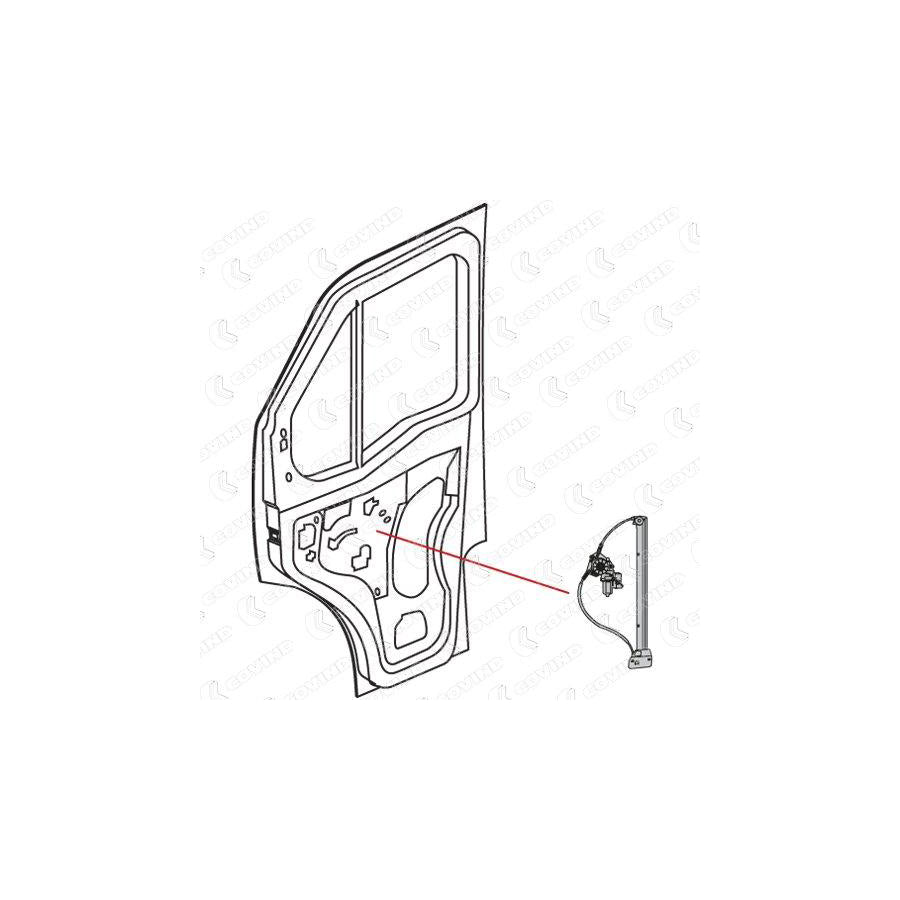 Covind D06/166 Window Regulator for Iveco Daily