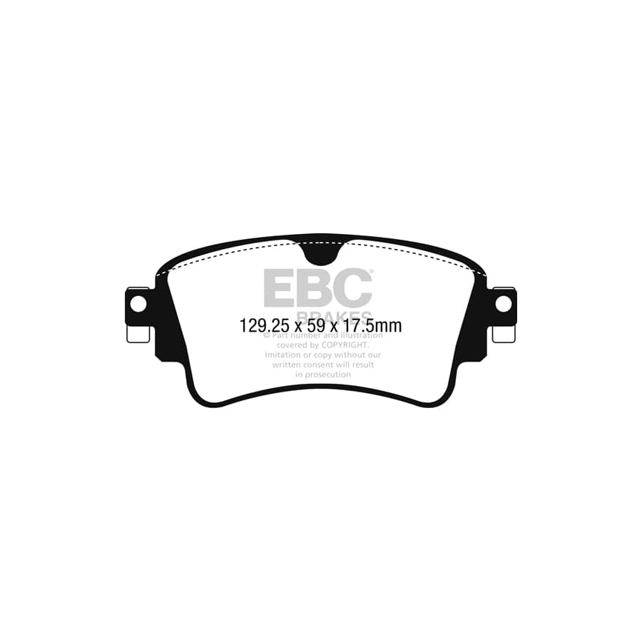 EBC PD11KR649 Audi B9 Greenstuff Rear Brake Pad & GD Disc Kit - TRW Caliper (Inc. A4 & A5) 2 | ML Performance UK Car Parts