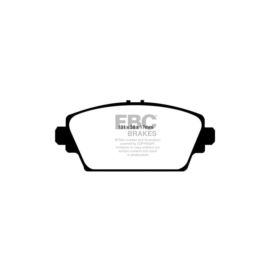 EBC PD04KF357 Nissan Bluestuff Front Brake Pad & Plain Disc Kit - Girling/TRW/ATE Caliper (Inc. Almera Tino & Primera) 2 | ML Performance UK Car Parts