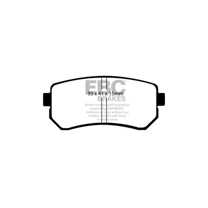 EBC PD01KR945 Kia Sportage Greenstuff Rear Brake Pad & Plain Disc Kit 2 | ML Performance UK Car Parts