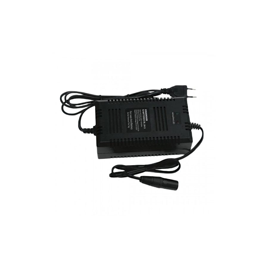 Q-Batteries BL 243 Charger XLR plug for lead acid batteries 24V 3A charging current IU0U charging