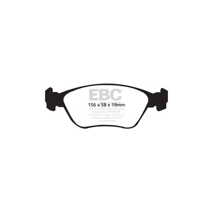EBC PD12KF286 Volvo Redstuff Front Brake Pad & GD Disc Kit - ATE/Girling/TRW Caliper (Inc. S70 & V70 Mk1) 2 | ML Performance UK Car Parts