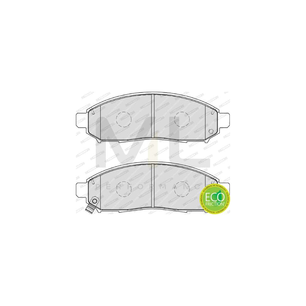 Ferodo Premier Eco Friction FDB1997 Brake Pad Set With Acoustic Wear Warning, Without Accessories