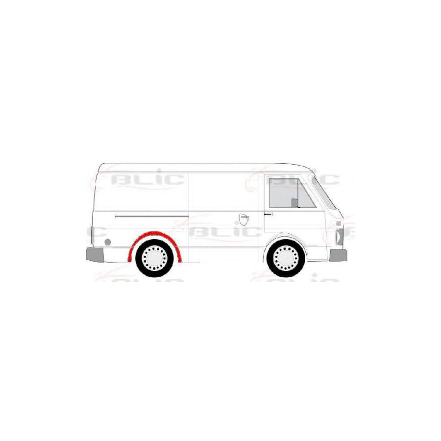 Blic 6504-03-9560592P Sidewall for VW Lt 28-35 I Minibus