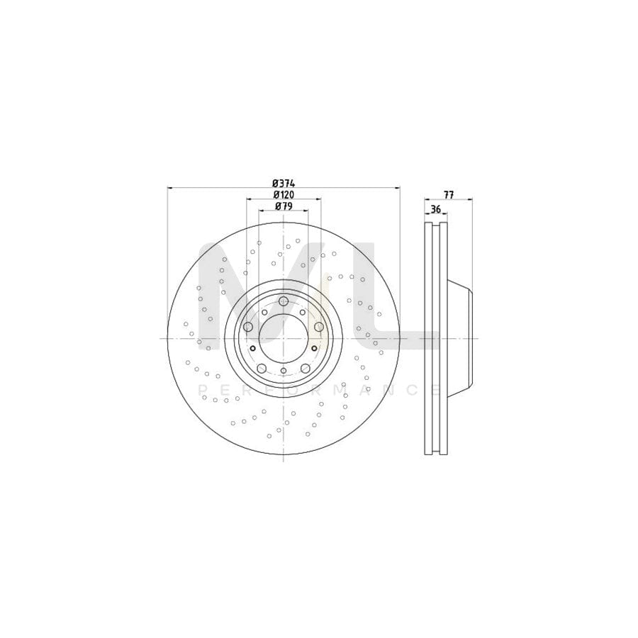 TEXTAR OE-Line 92182610 Brake Disc Internally Vented, High-carbon, without wheel hub, without wheel studs