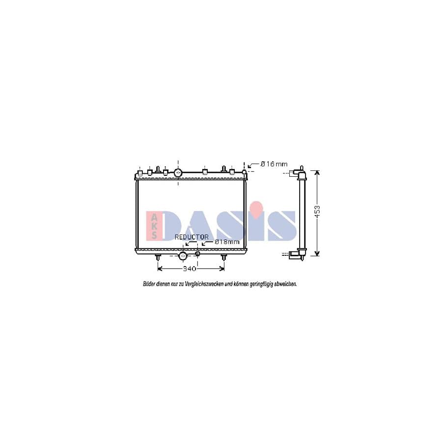 AKS Dasis 160111N Engine Radiator