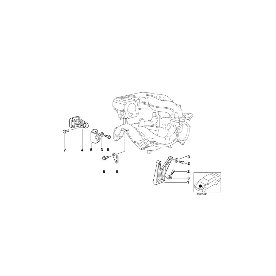 Genuine BMW 11611743662 E46 Support (Inc. 316Ci, 316i 1.6 & 318i)