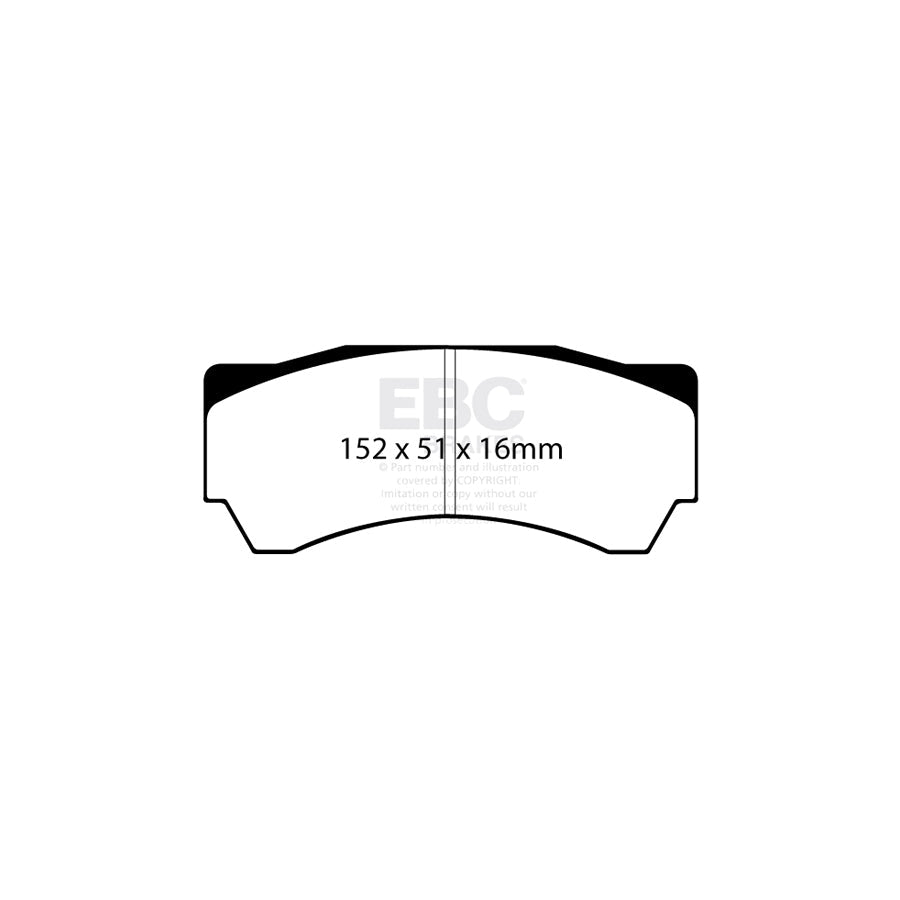 EBC DP8063RP1 Mitsubishi Lancer Evo RP-1 Full Race Front Brake Pads - Brembo Caliper 2 | ML Performance UK Car Parts