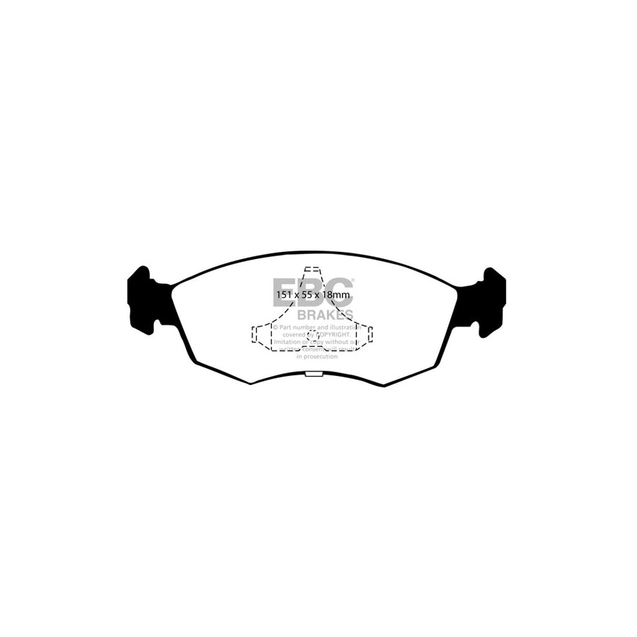 EBC DP605/2 Ford Hmc Marlin Tiger Ultimax Front Brake Pads - Girling/TRW Caliper 2 | ML Performance UK Car Parts