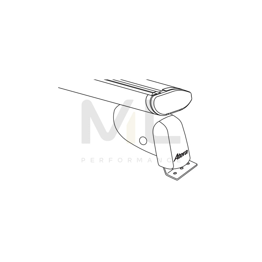 Atera Signo 047148 Roof bars for cars without rails, 137 cm, 100 kg, Aluminium