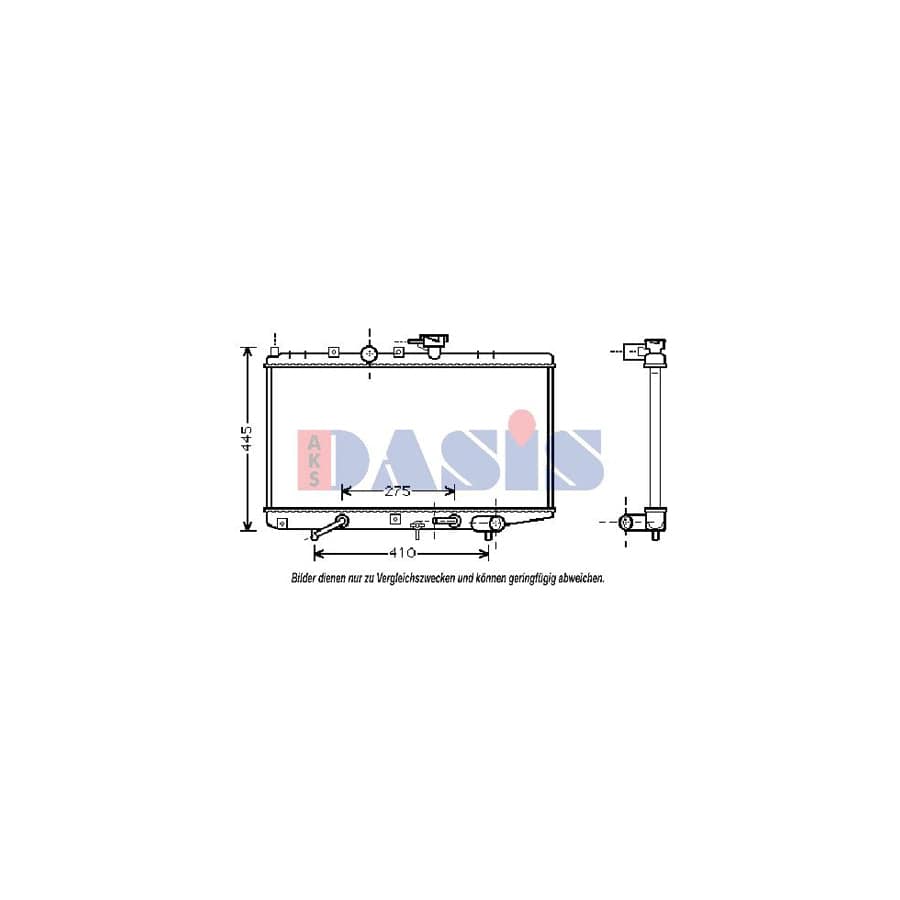 AKS Dasis 510048N Engine Radiator for KIA Rio
