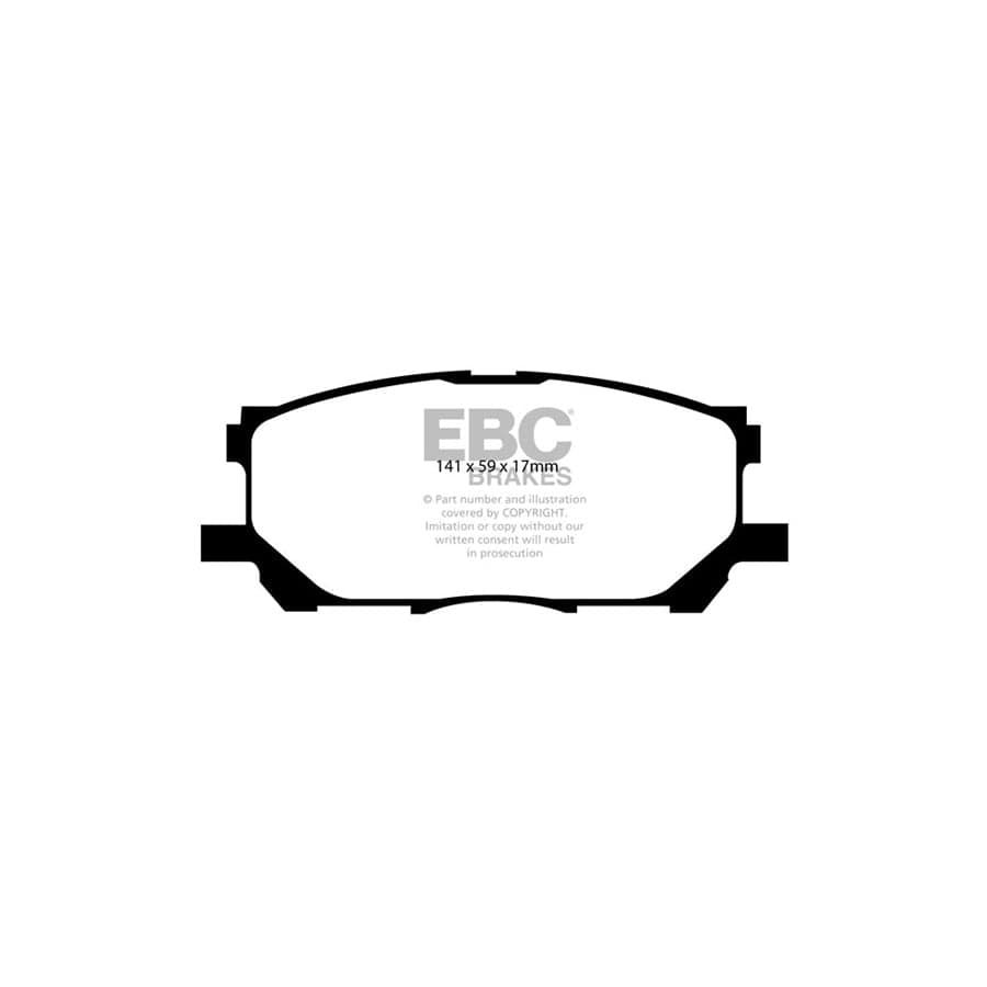 EBC PD01KF835 Lexus Toyota Greenstuff Front Brake Pad & Plain Disc Kit  (Inc. RX300, RX350, RX400h, Harrier) 2 | ML Performance UK Car Parts