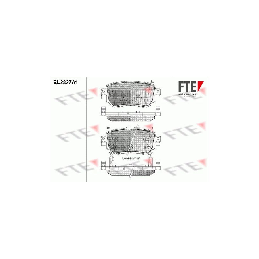 FTE 9011007 Brake Pad Set