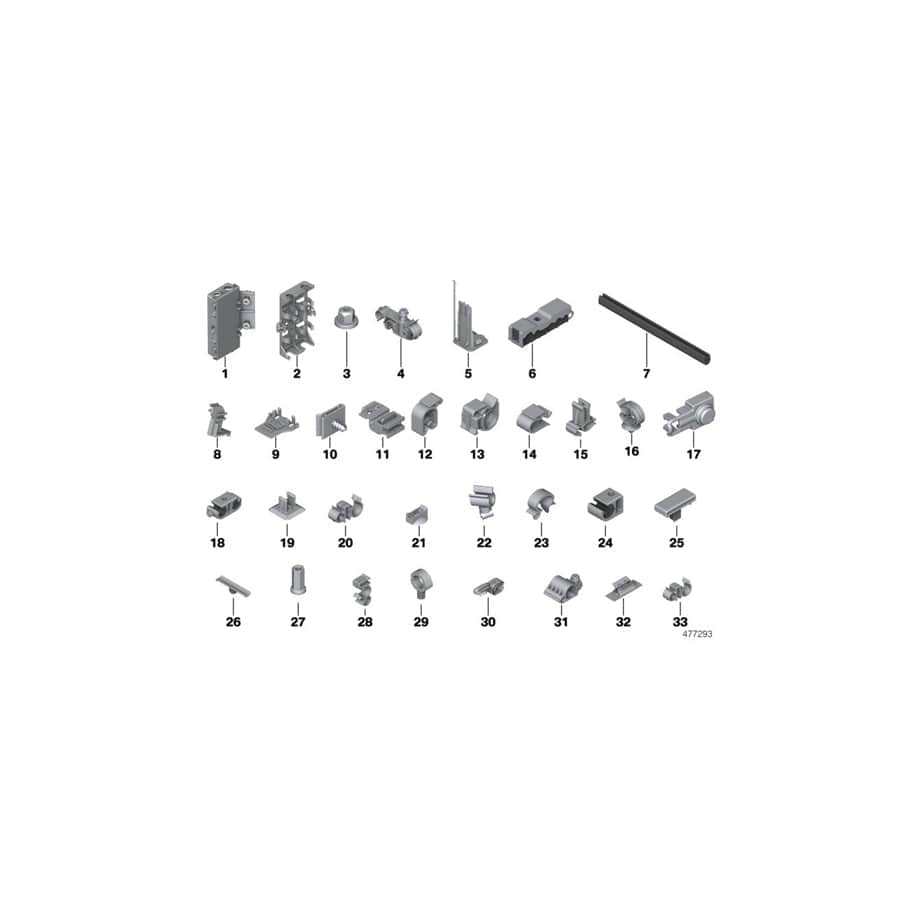 Genuine BMW 16121184919 E65 F30 F32 Pipe Clip (Inc. 118d, 316i & 420d)