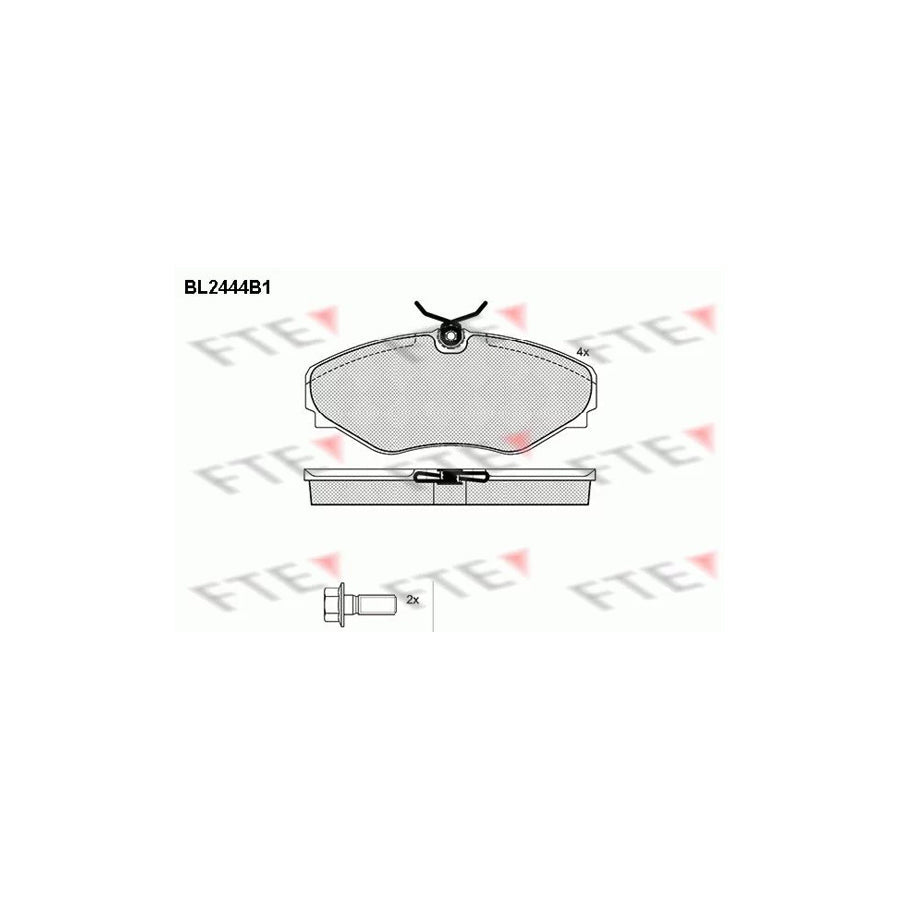 FTE Bl2444B1 Brake Pad Set