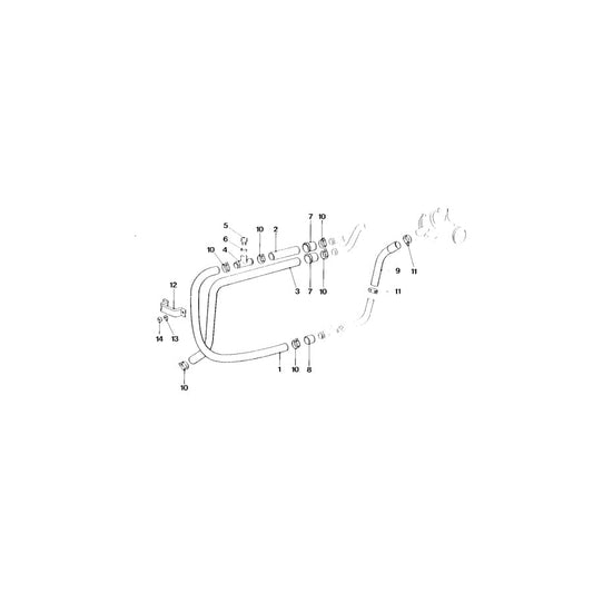 Genuine BMW 64212160493 E26 Return Hose (Inc. M1)
