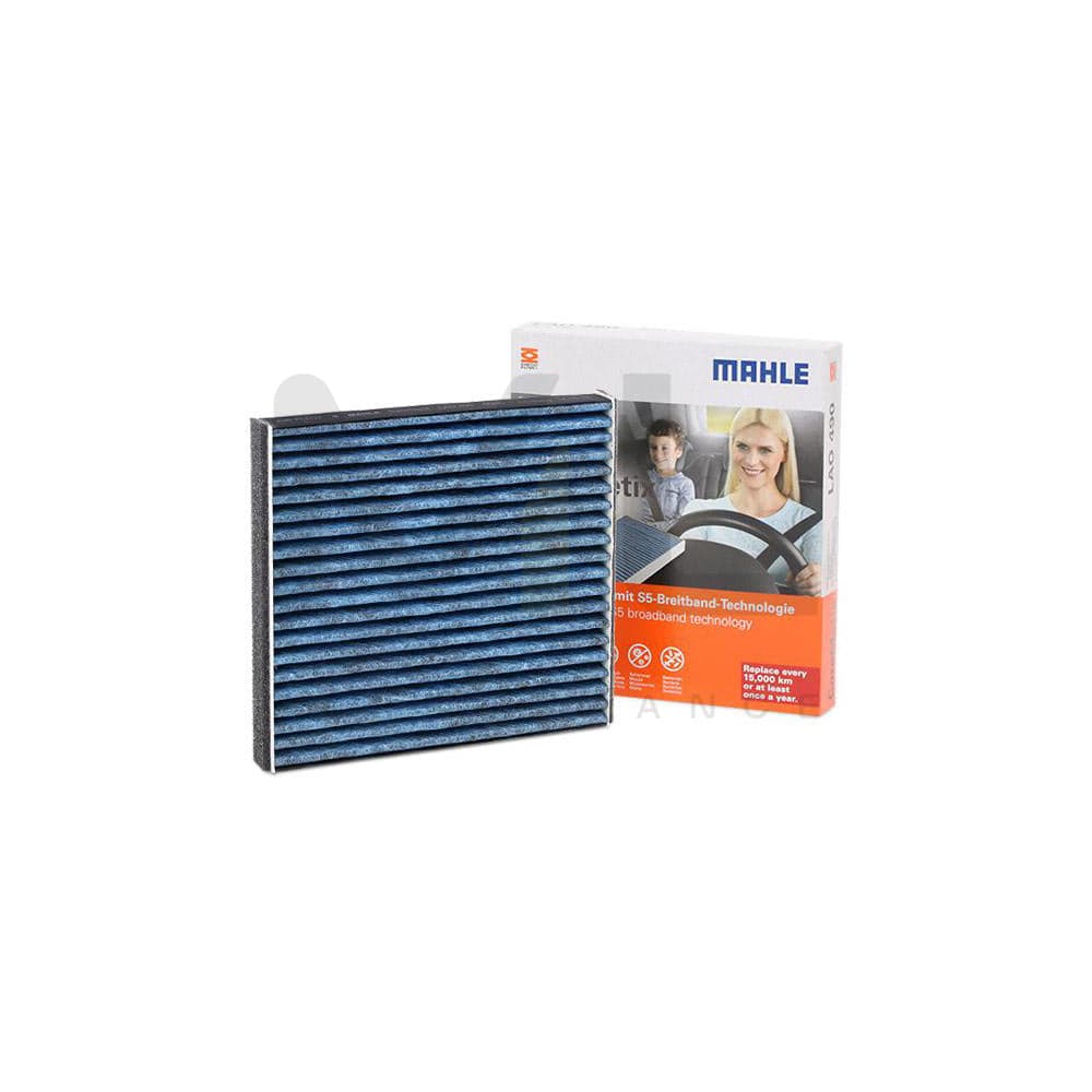 MAHLE ORIGINAL LAO 490 Pollen filter Activated Carbon Filter, with anti-allergic effect, with antibacterial action, CareMetix®