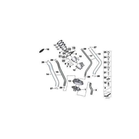 Genuine BMW 41008436119 Countersunk Screw, Black M6X16 10.9 ZNSW (Inc. M4 GT4)