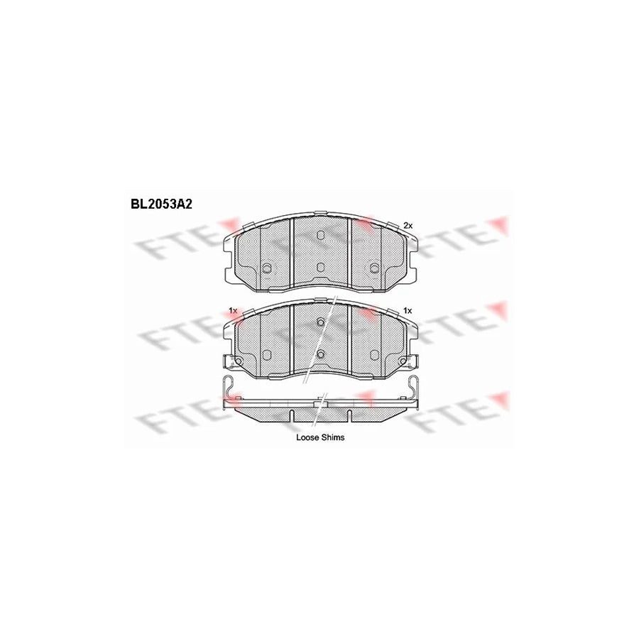 FTE Bl2053A2 Brake Pad Set