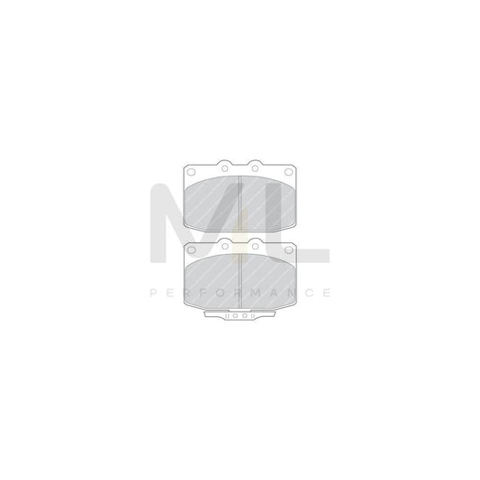 Ferodo Premier FDB483 Brake Pad Set for Mazda Rx-7 With Acoustic Wear Warning