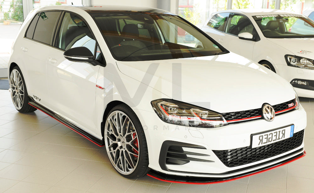 Rieger 00059517 VW Mk7 Golf GTI-TCR Side Skirt Splitter 9 | ML Performance UK Car Parts